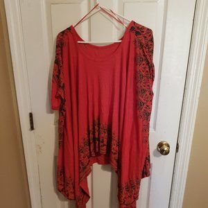 Free People Bohemian oversized top size L